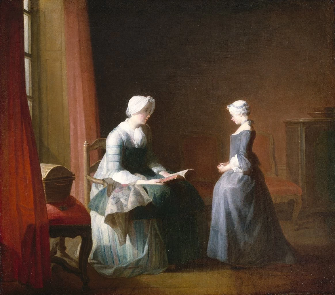 Jean Siméon Chardin - Lezione di galateo, Museum of Fine Arts, Boston